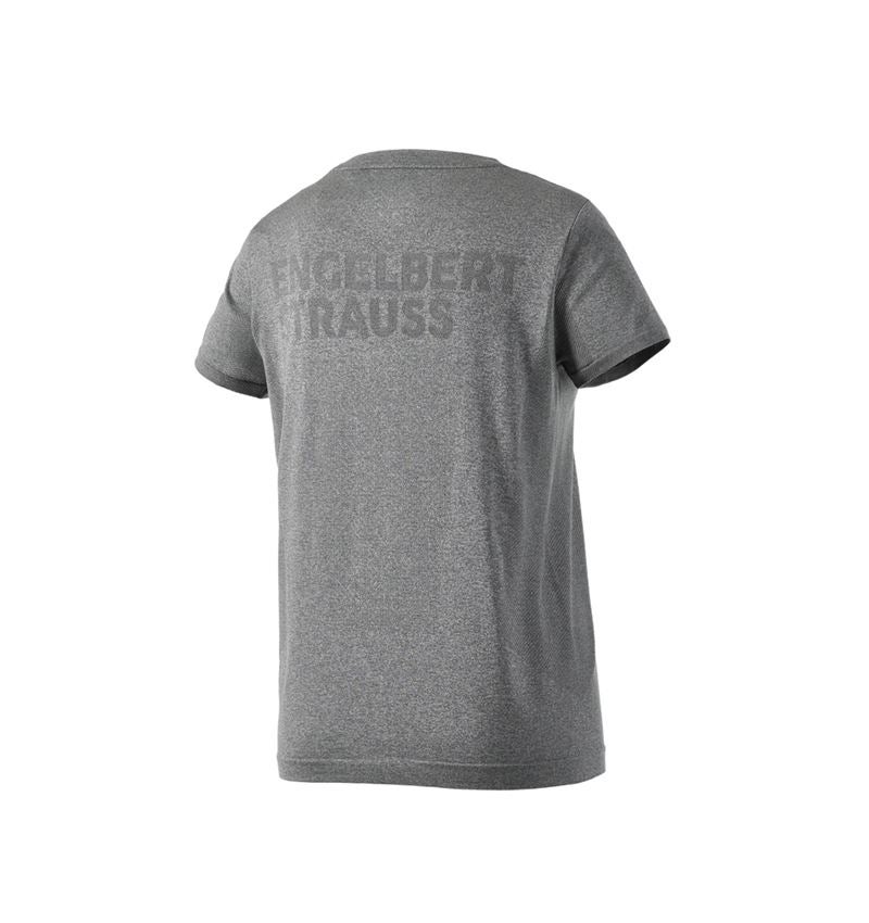 Abbigliamento: T-Shirt seamless e.s.trail, donna + grigio basalto melange 4