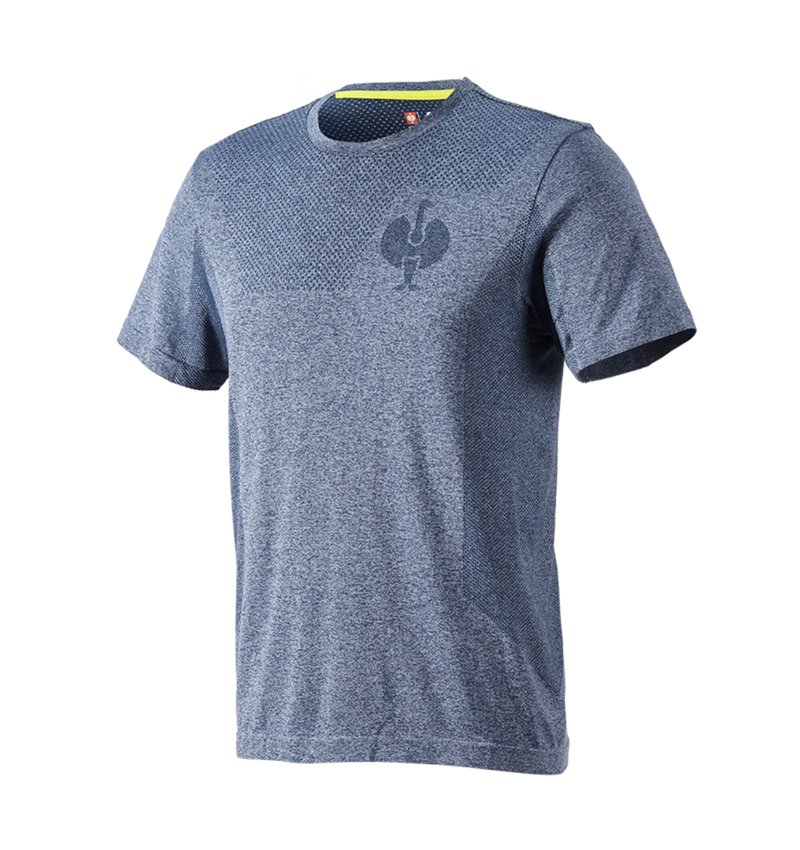 Bekleidung: T-Shirt seamless e.s.trail + tiefblau melange 2