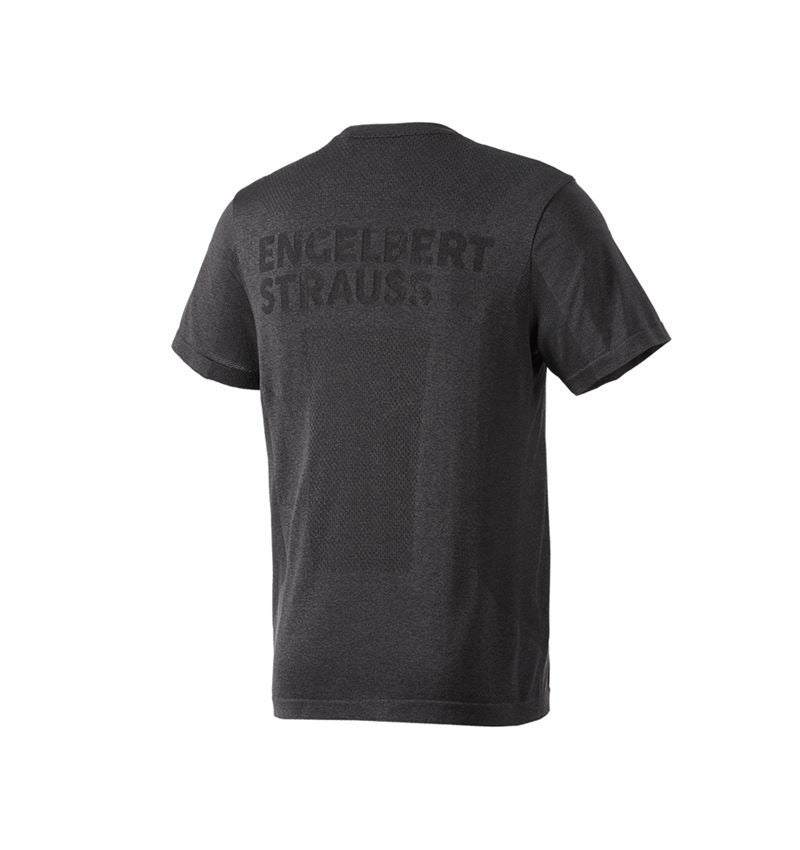 Maglie | Pullover | Camicie: T-Shirt seamless e.s.trail + nero melange 3