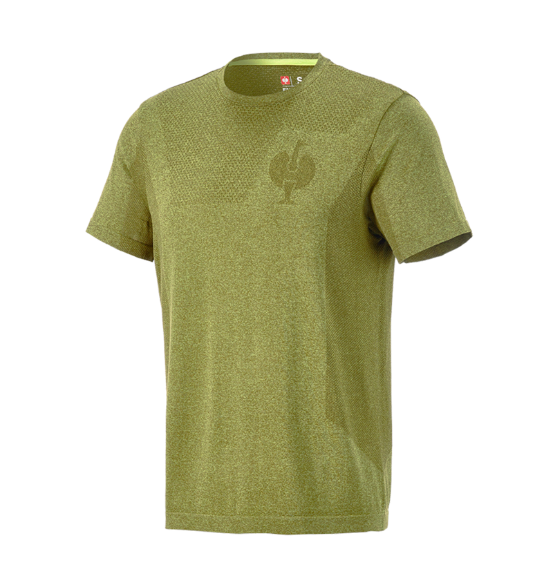 Maglie | Pullover | Camicie: T-Shirt seamless e.s.trail + verde ginepro melange 4