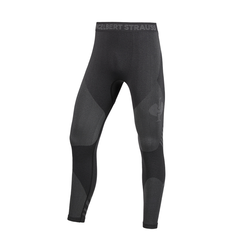Temi: Long Pants funzionali e.s.trail seamless - warm + nero/grigio basalto 4