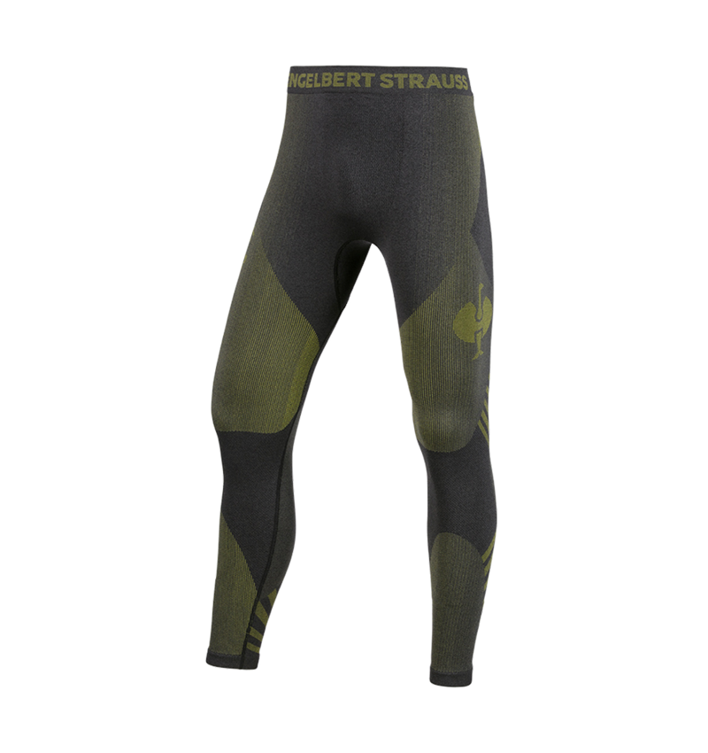 Intimo | Abbigliamento termico: Long Pants funzionali e.s.trail seamless - warm + nero/giallo acido 3