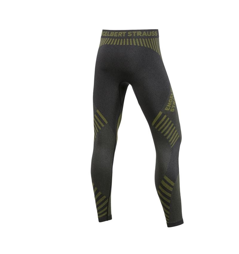 Intimo | Abbigliamento termico: Long Pants funzionali e.s.trail seamless - warm + nero/giallo acido 4