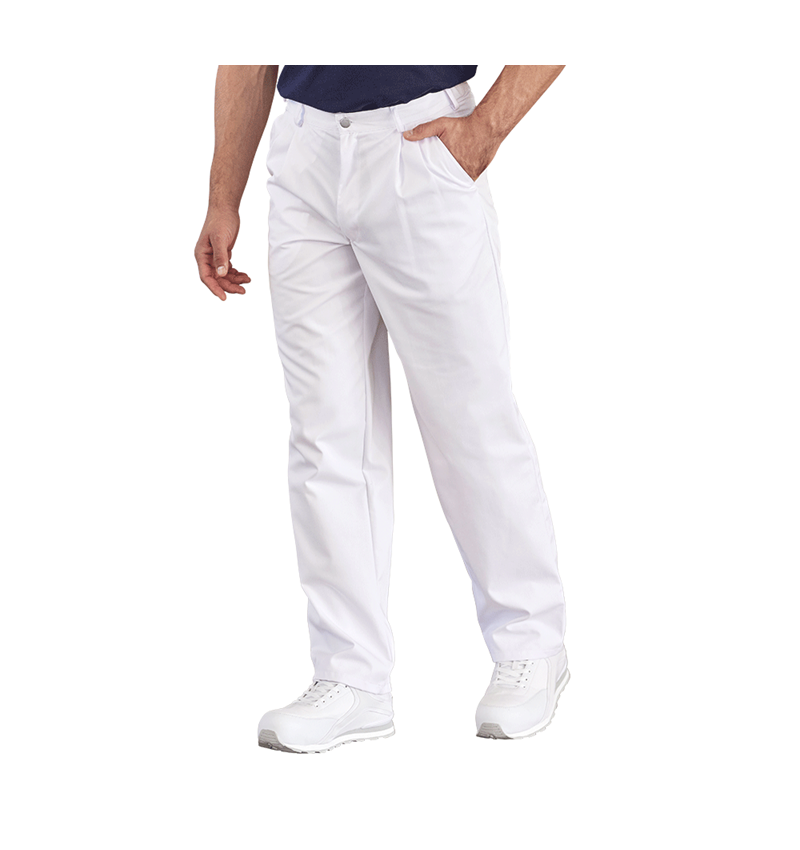 Temi: Pantaloni da lavoro per uomo Tom + bianco