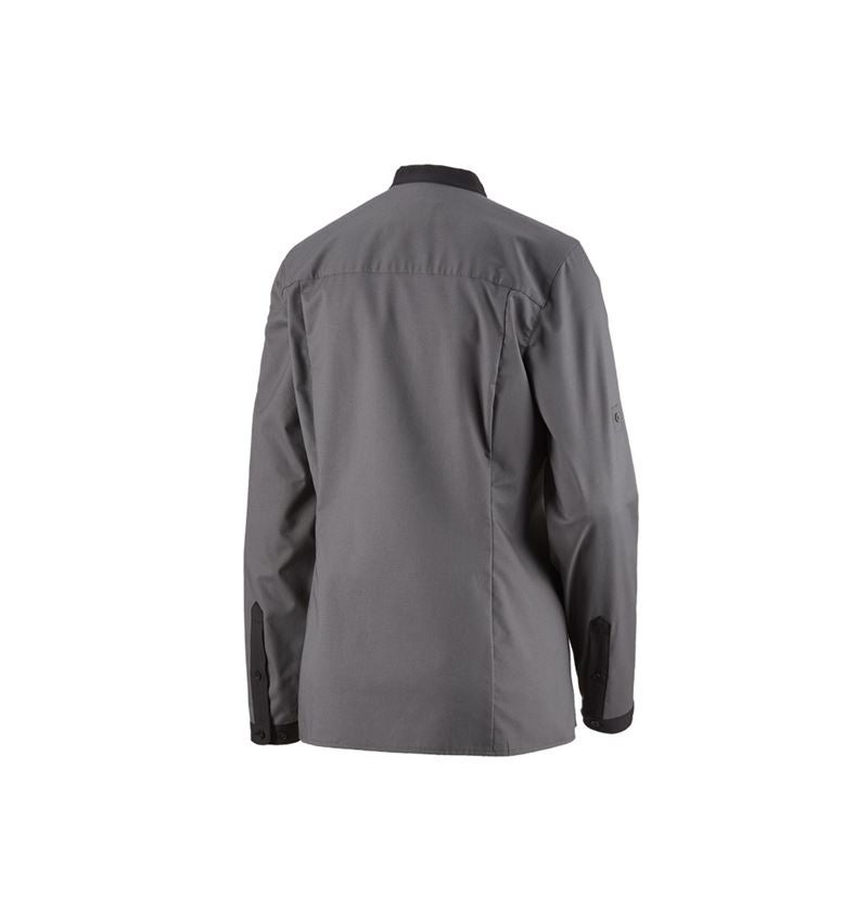 Maglie | Pullover | Bluse: e.s. camicia da cuoco, donna + grigio ossido 3