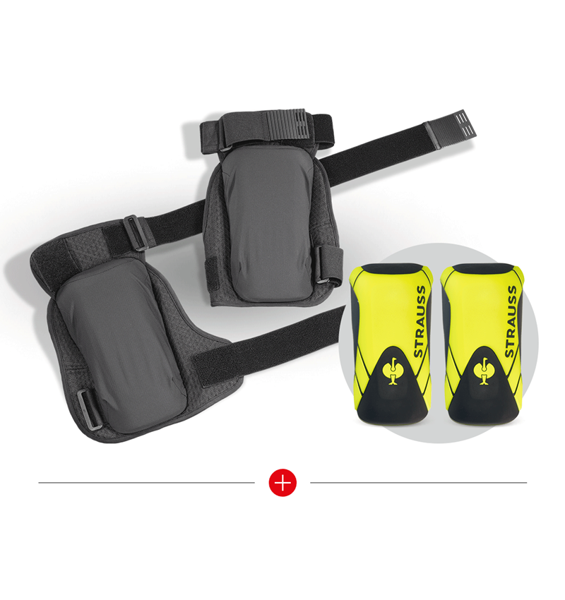 Arbeitsschutz: SET:e.s.Knee Pad+Kniepolstertasche Pro-Comf.,soft