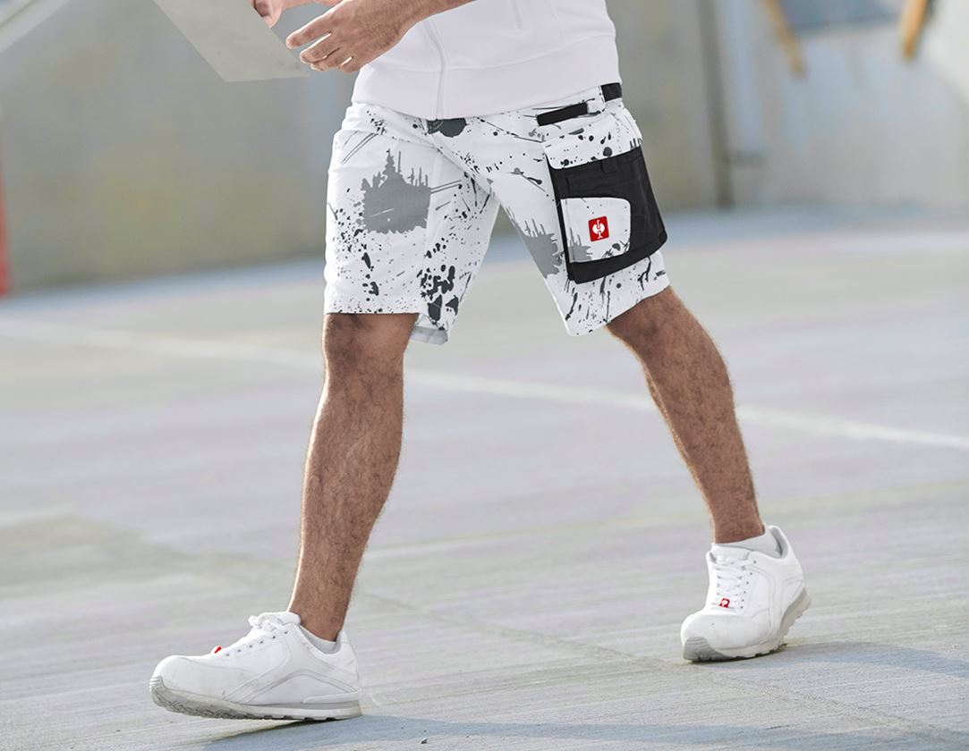 Pantaloni: e.s. shorts Painter + bianco/grafite 1