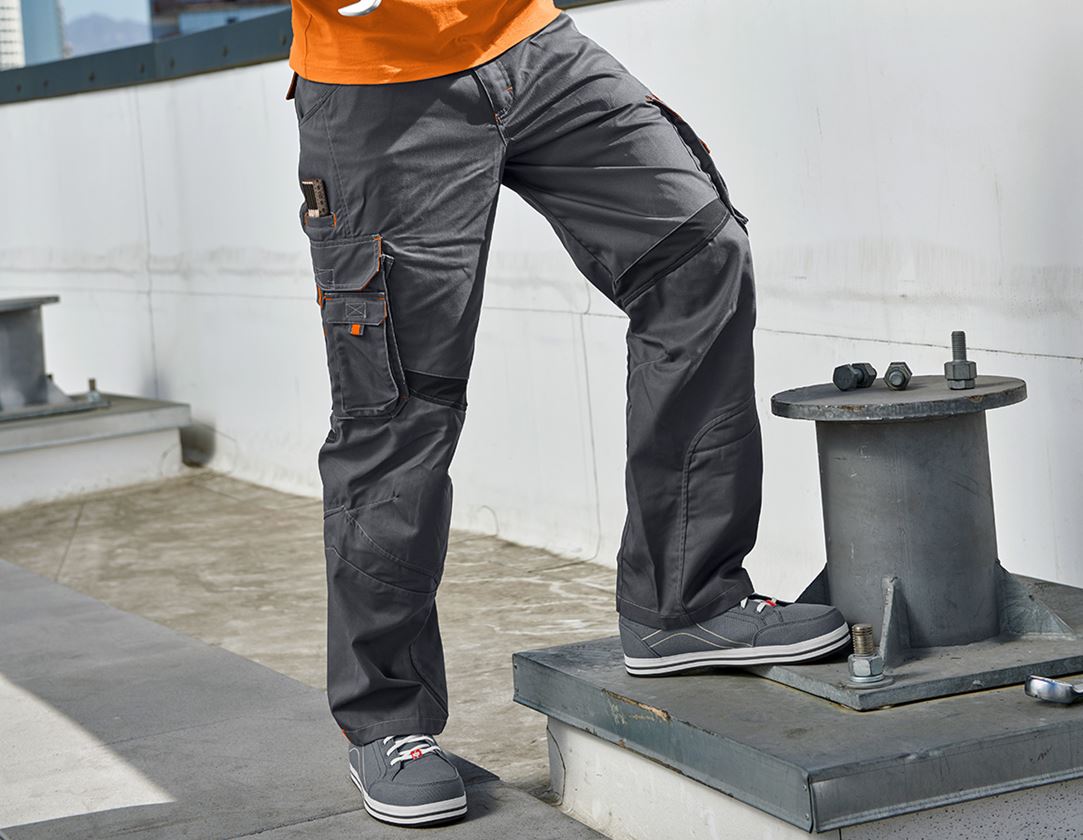 Pantaloni: Pantaloni e.s.akzent + antracite /arancio 1