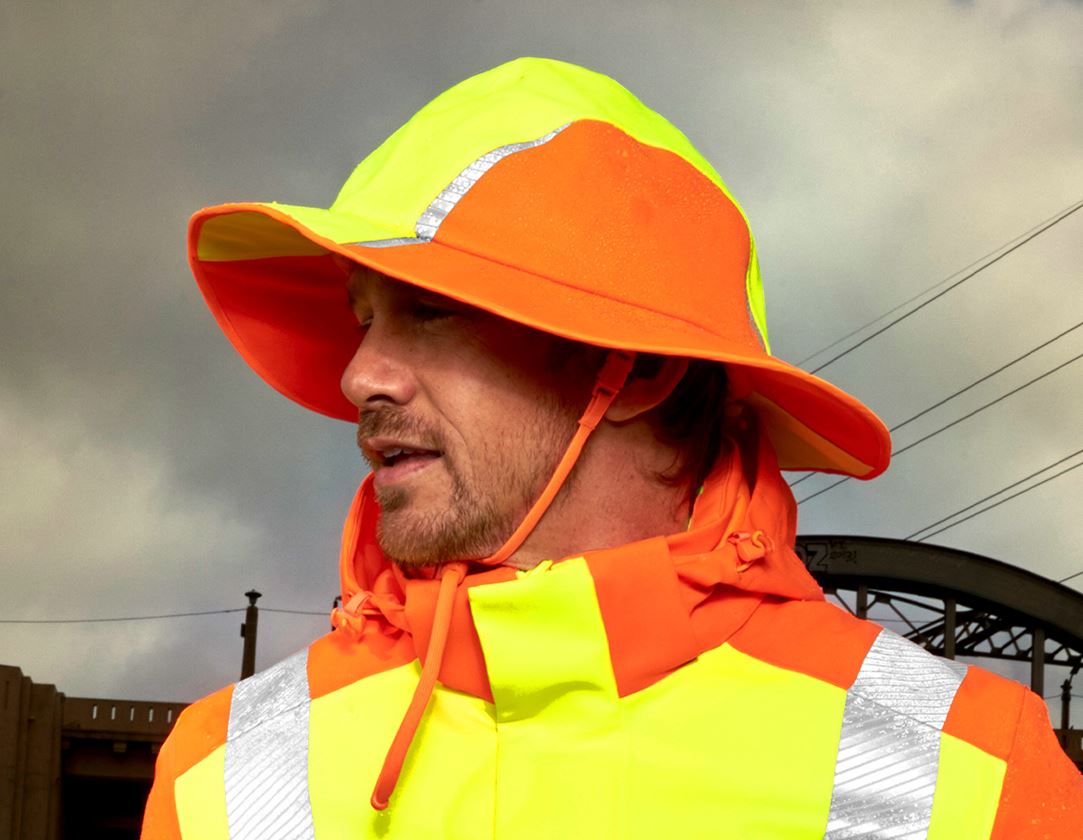 Accessori: Cappello da pioggia funzionale e.s.motion 2020 + giallo fluo/arancio fluo 1