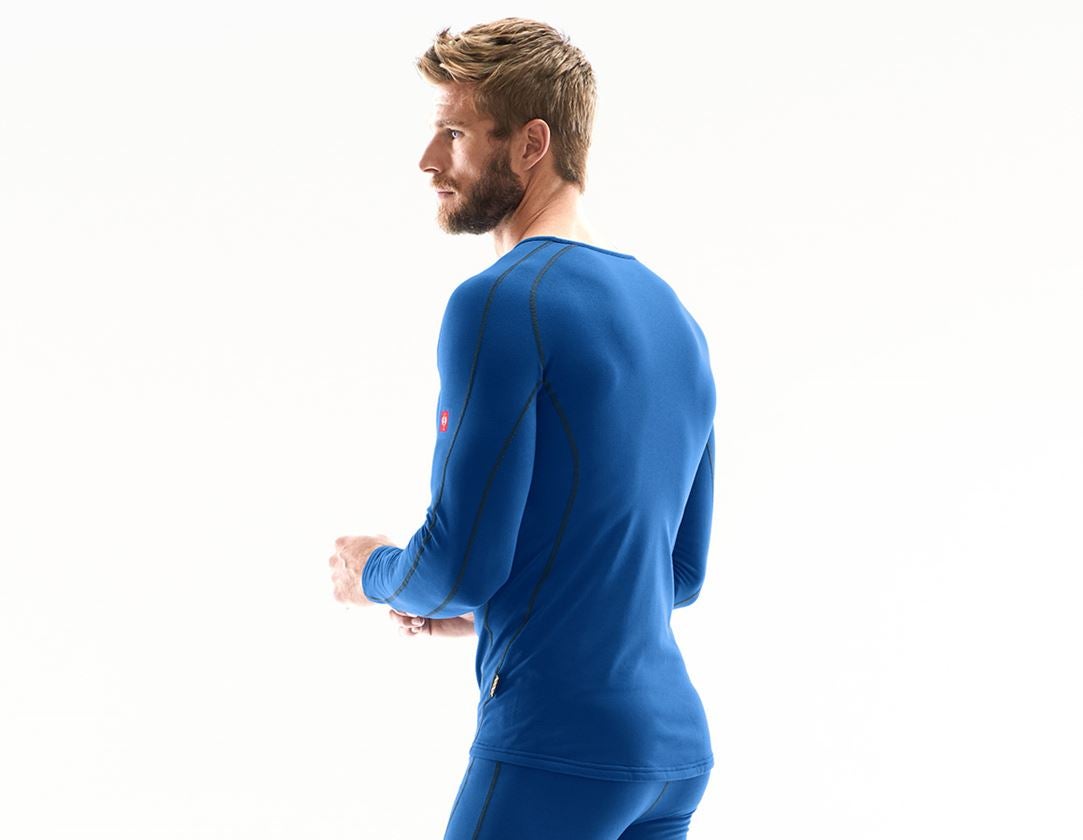 Intimo | Abbigliamento termico: e.s. longsleeve funzionale clima-pro, warm, uomo + blu genziana 1