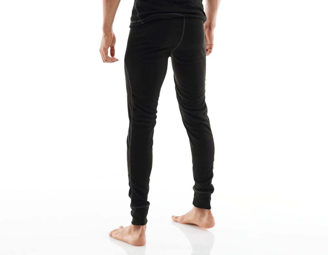 Intimo | Abbigliamento termico: e.s. long pants funzionali basis-warm + nero 1