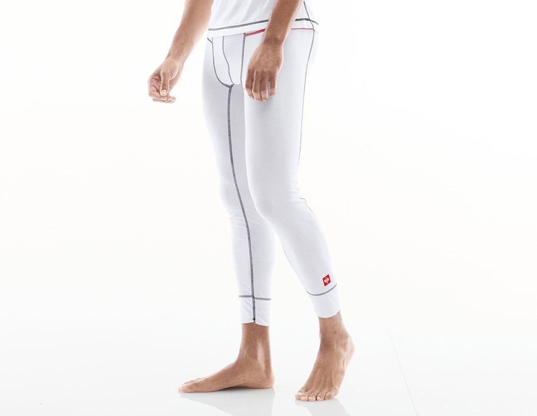 Intimo | Abbigliamento termico: e.s. long pants funzionali basis-light + bianco 1