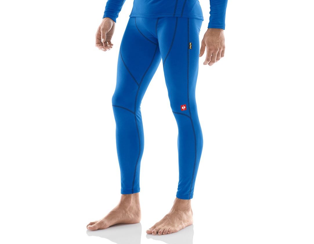 Freddo: e.s. long pants funzionali clima-pro-warm, uomo + blu genziana 1