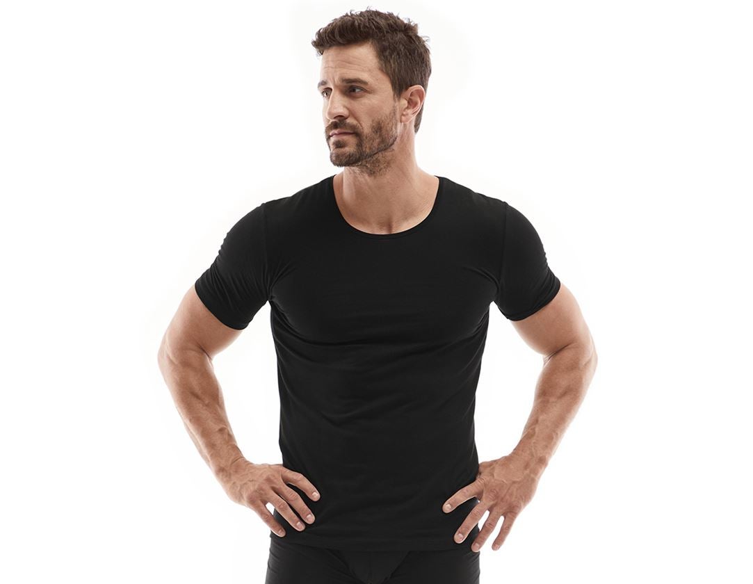 Intimo | Abbigliamento termico: e.s. t-Shirt modal + nero