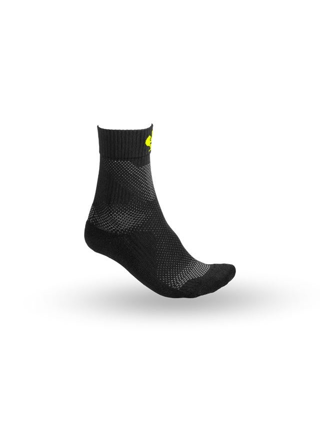 Abbigliamento: e.s. calze funzionali allseason light/high + nero/giallo fluo