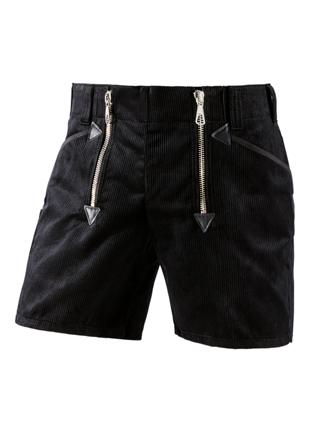 Pantaloni: e.s. pantaloncini gilda velluto a coste larghe + nero 1