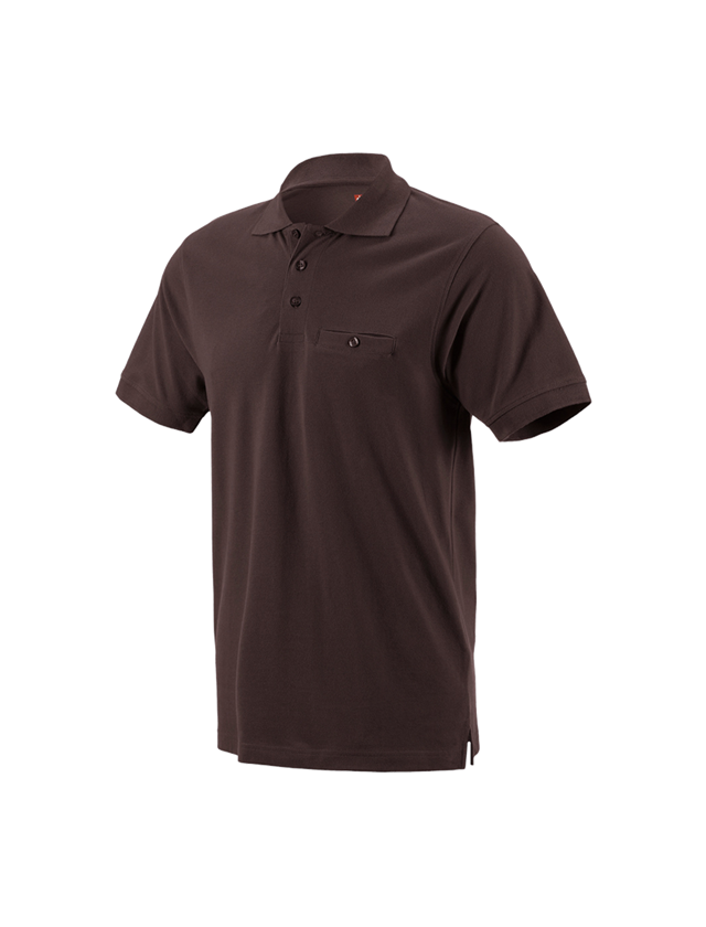 Maglie | Pullover | Camicie: e.s. polo cotton Pocket + marrone