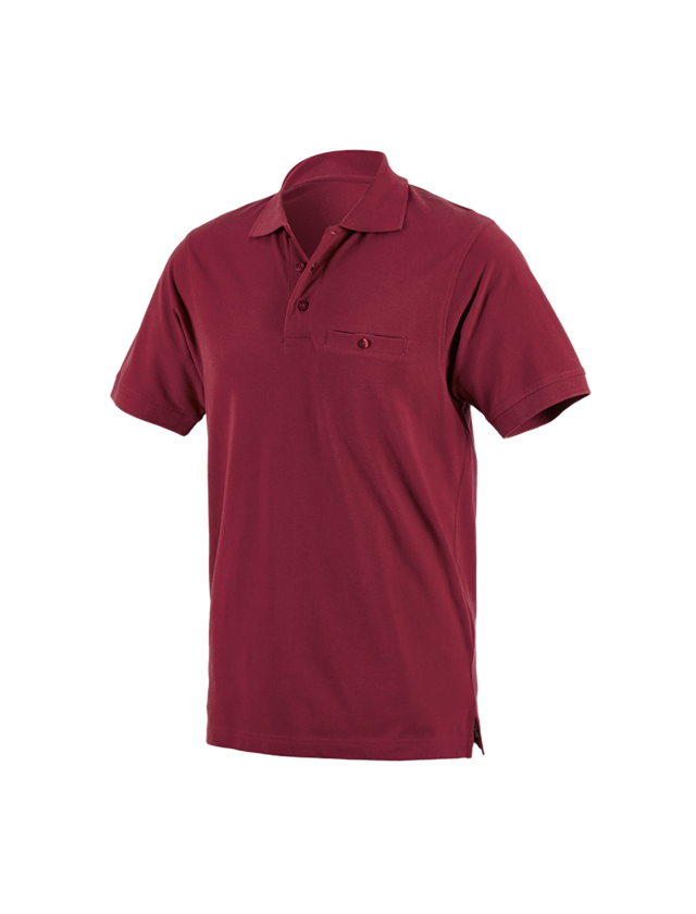 Maglie | Pullover | Camicie: e.s. polo cotton Pocket + bordeaux
