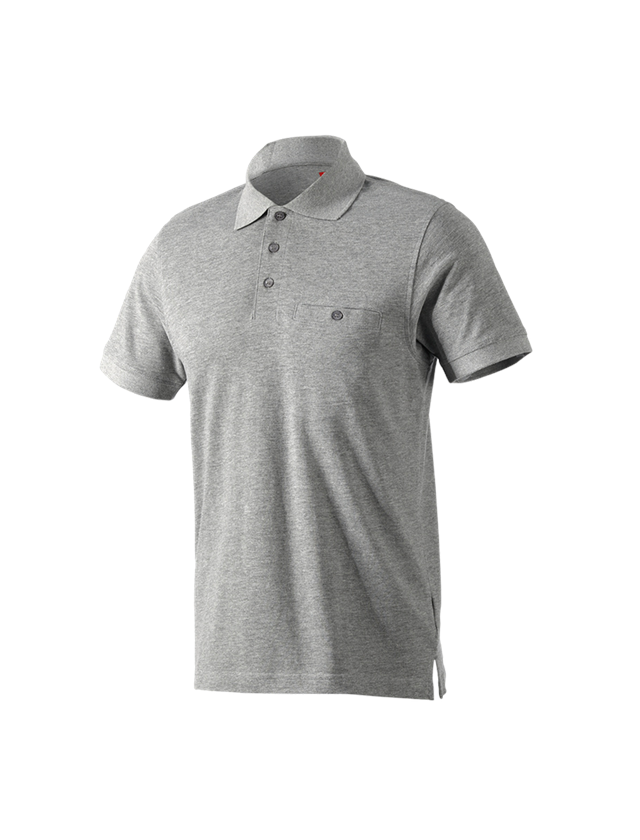 Maglie | Pullover | Camicie: e.s. polo cotton Pocket + grigio sfumato