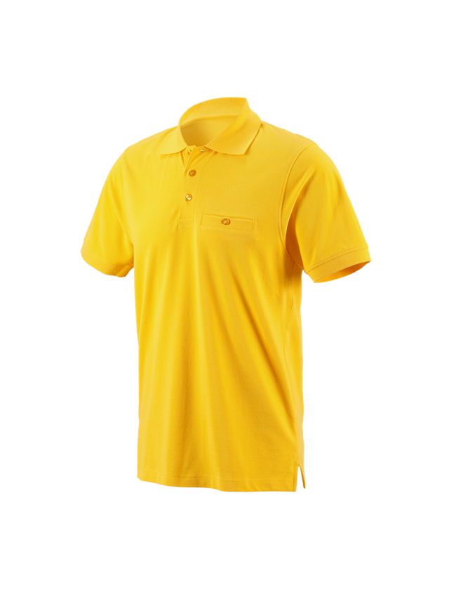 Maglie | Pullover | Camicie: e.s. polo cotton Pocket + giallo