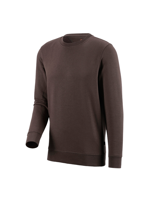 Maglie | Pullover | Camicie: e.s. felpa poly cotton + castagna