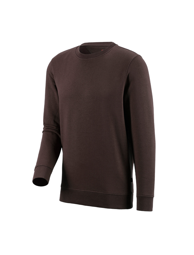 Maglie | Pullover | Camicie: e.s. felpa poly cotton + marrone
