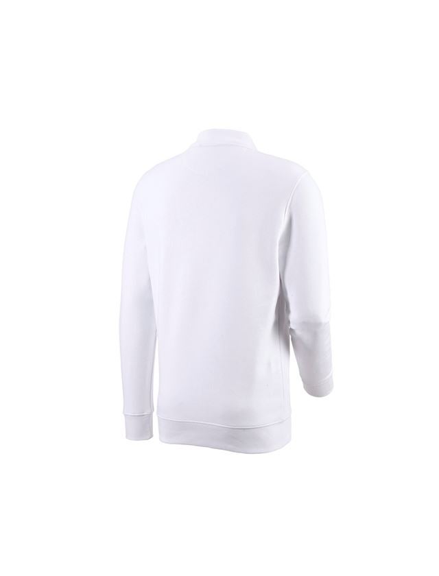 Shirts & Co.: e.s. Sweatshirt poly cotton Pocket + weiß 1