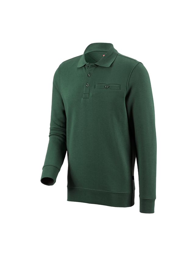 Maglie | Pullover | Camicie: e.s. felpa poly cotton Pocket + verde