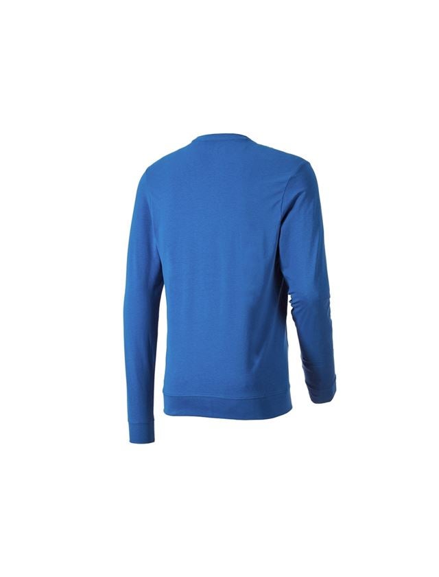 Maglie | Pullover | Camicie: e.s. longsleeve cotton stretch + blu genziana 1