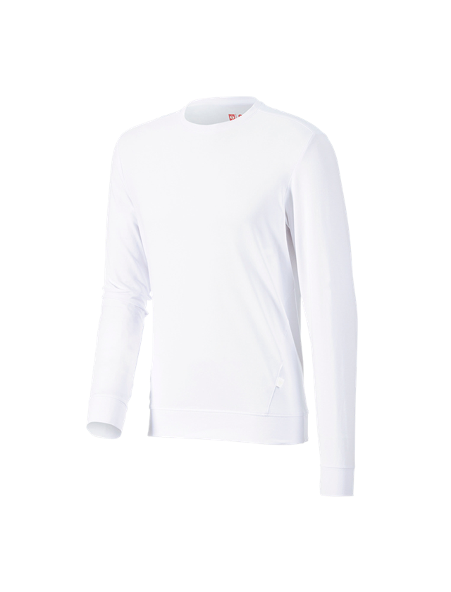Shirts & Co.: e.s. Longsleeve cotton stretch + weiß 4