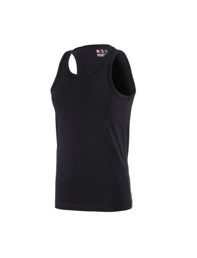 Maglie | Pullover | Camicie: e.s. Athletic-Shirt cotton + nero 1