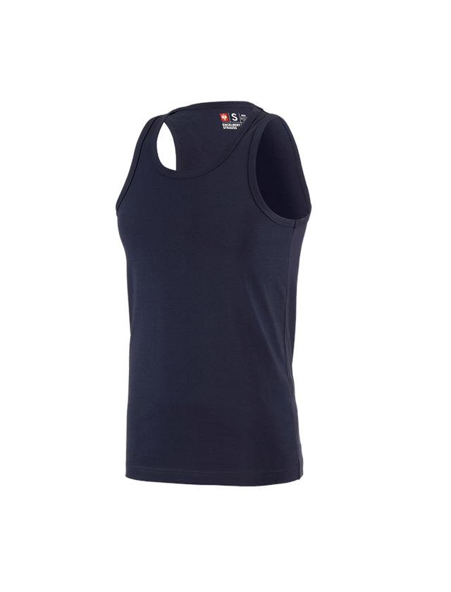 Maglie | Pullover | Camicie: e.s. Athletic-Shirt cotton + blu scuro