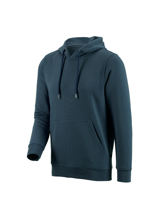 Maglie | Pullover | Camicie: e.s. hoody-felpa poly cotton + blu mare