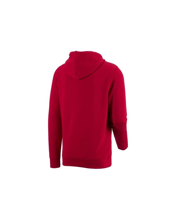 Maglie | Pullover | Camicie: e.s. hoody-felpa poly cotton + rosso fuoco 1