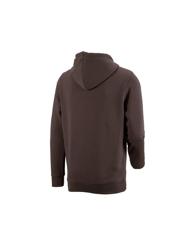 Maglie | Pullover | Camicie: e.s. hoody-felpa poly cotton + castagna 1