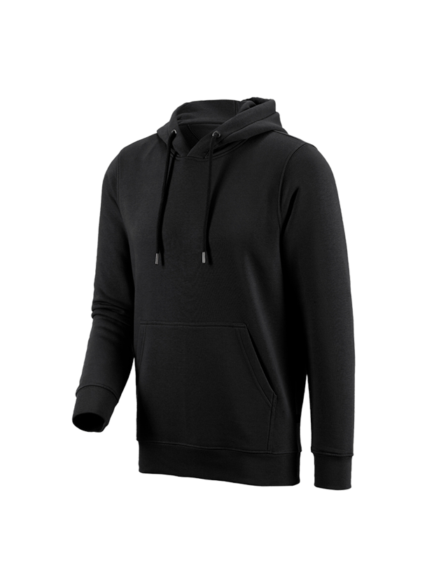 Maglie | Pullover | Camicie: e.s. hoody-felpa poly cotton + nero