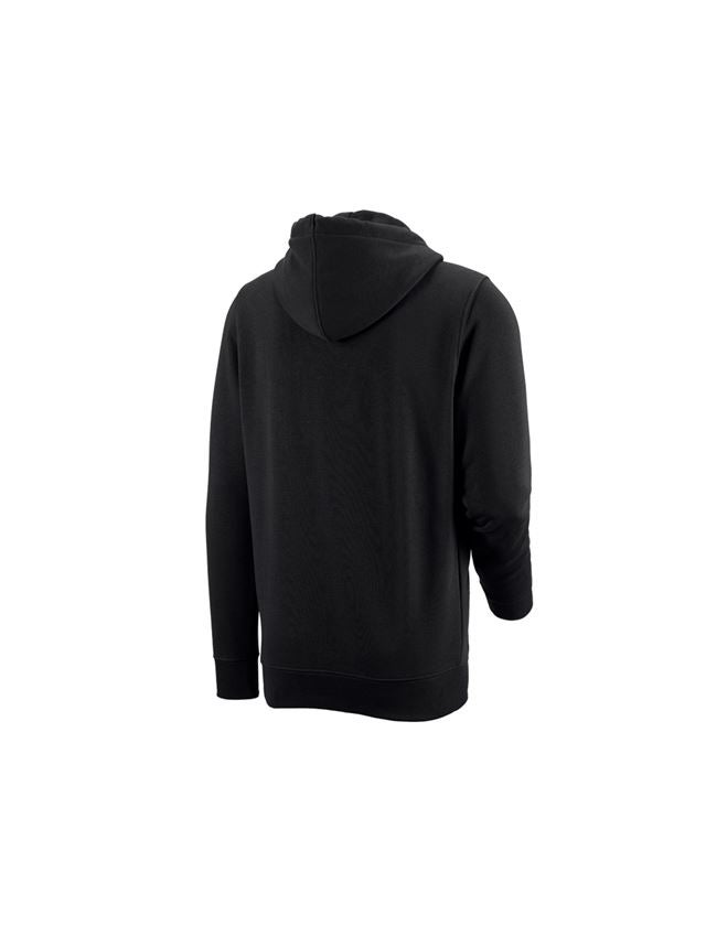 Maglie | Pullover | Camicie: e.s. felpa aperta con cappuccio poly cotton + nero 3