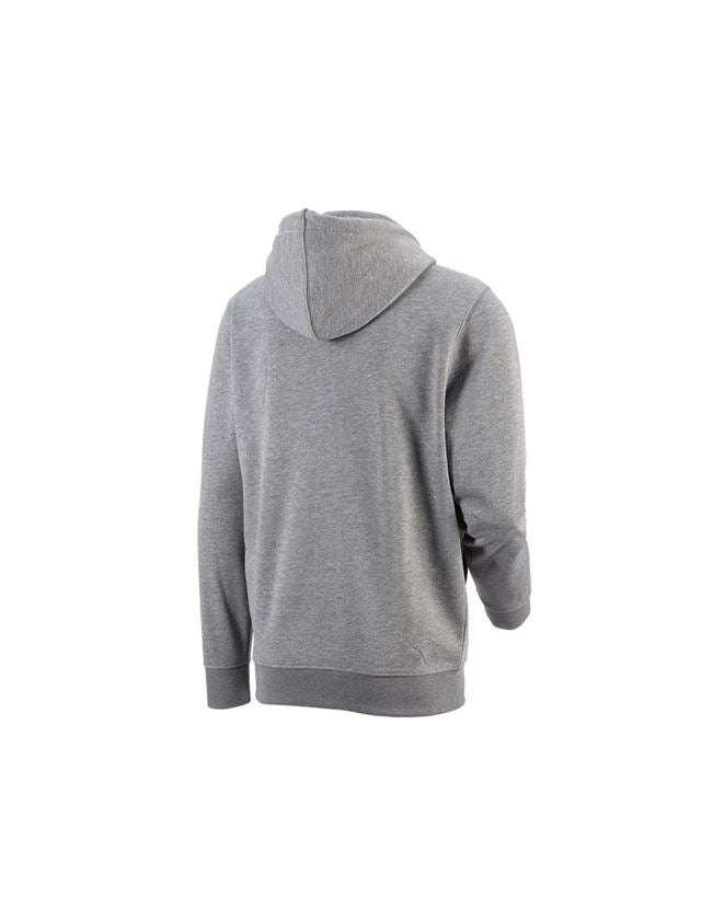 Maglie | Pullover | Camicie: e.s. felpa aperta con cappuccio poly cotton + grigio sfumato 2