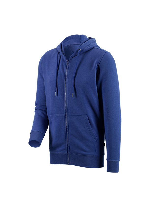 Maglie | Pullover | Camicie: e.s. felpa aperta con cappuccio poly cotton + blu reale 2