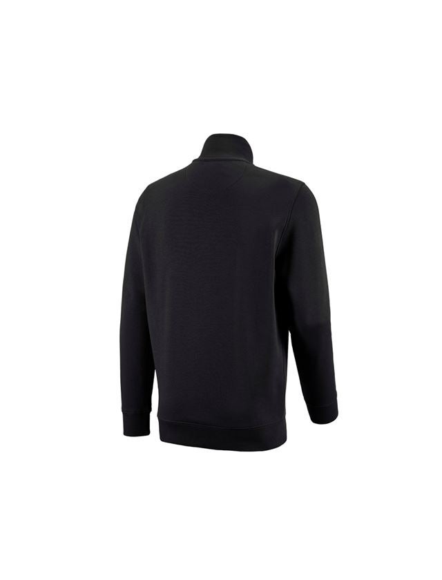 Maglie | Pullover | Camicie: e.s. ZIP-Felpa poly cotton + nero 3