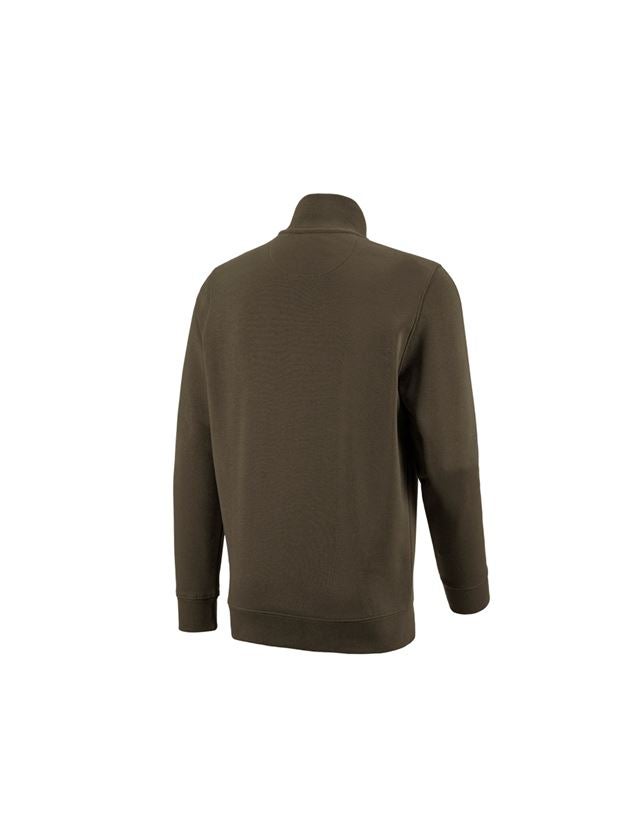 Maglie | Pullover | Camicie: e.s. ZIP-Felpa poly cotton + oliva 1