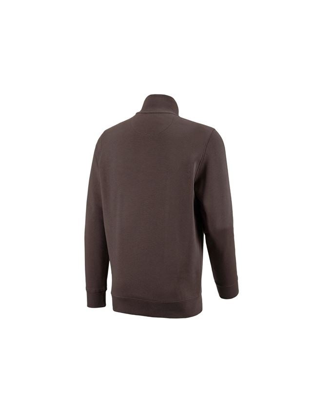 Maglie | Pullover | Camicie: e.s. ZIP-Felpa poly cotton + castagna 3