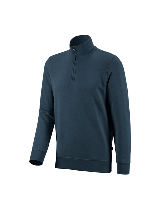 Maglie | Pullover | Camicie: e.s. ZIP-Felpa poly cotton + blu mare