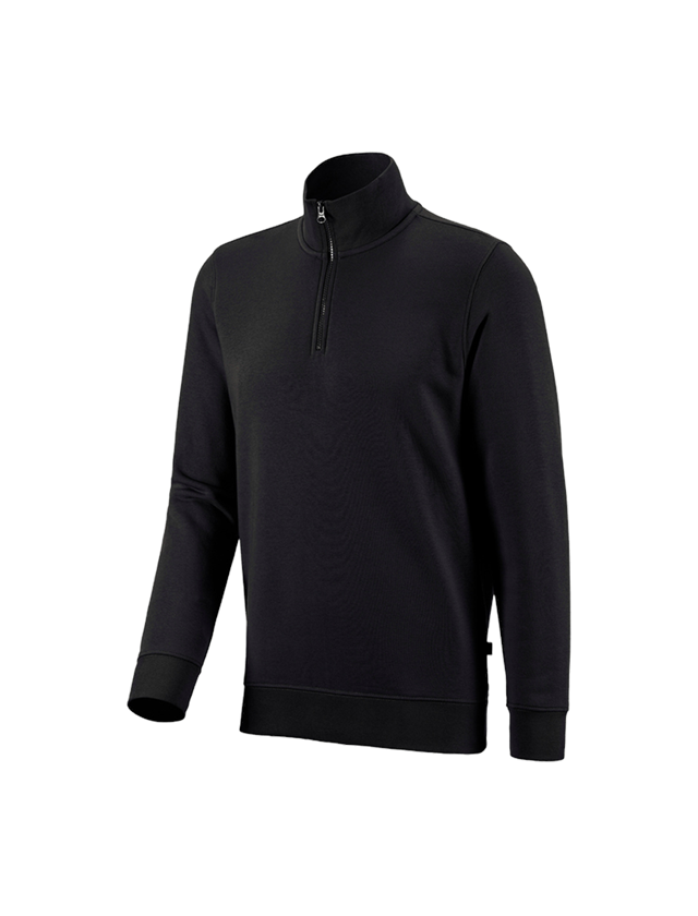 Maglie | Pullover | Camicie: e.s. ZIP-Felpa poly cotton + nero 2