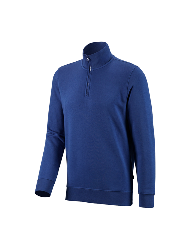 Maglie | Pullover | Camicie: e.s. ZIP-Felpa poly cotton + blu reale