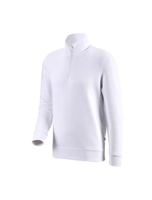 Maglie | Pullover | Camicie: e.s. ZIP-Felpa poly cotton + bianco