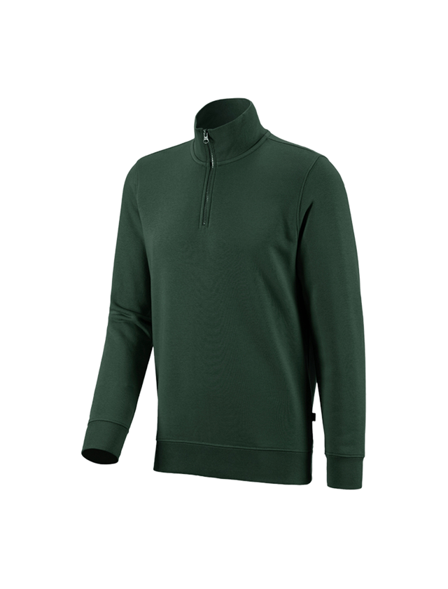 Maglie | Pullover | Camicie: e.s. ZIP-Felpa poly cotton + verde