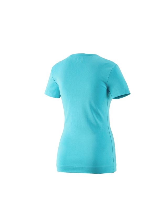 Maglie | Pullover | Bluse: e.s. t-shirt cotton V-Neck, donna + capri 3