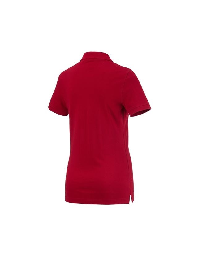 Maglie | Pullover | Bluse: e.s. polo cotton, donna + rosso fuoco 1