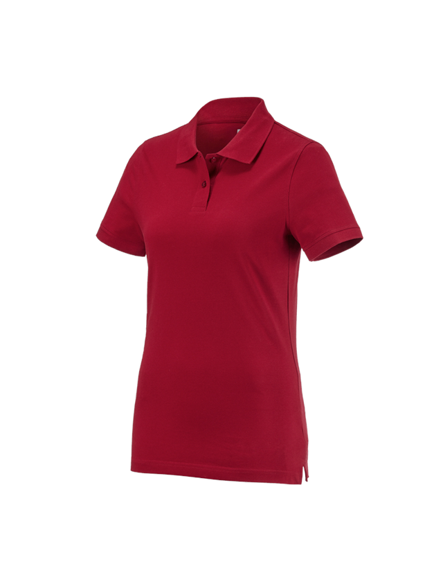 Maglie | Pullover | Bluse: e.s. polo cotton, donna + rosso